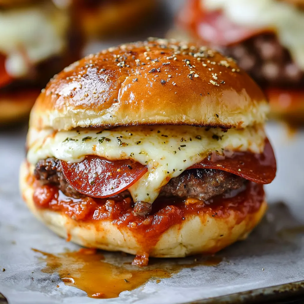 Burgers pizza ultra fondants maison