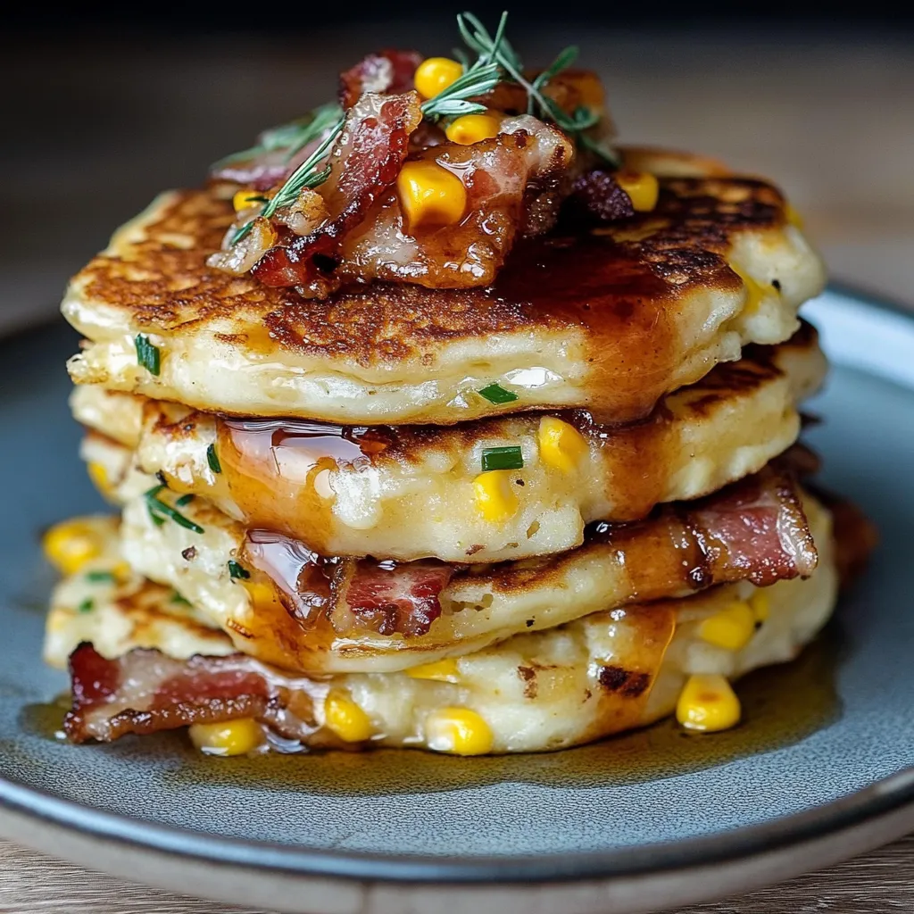 Crêpes salées bacon maïs gourmandes