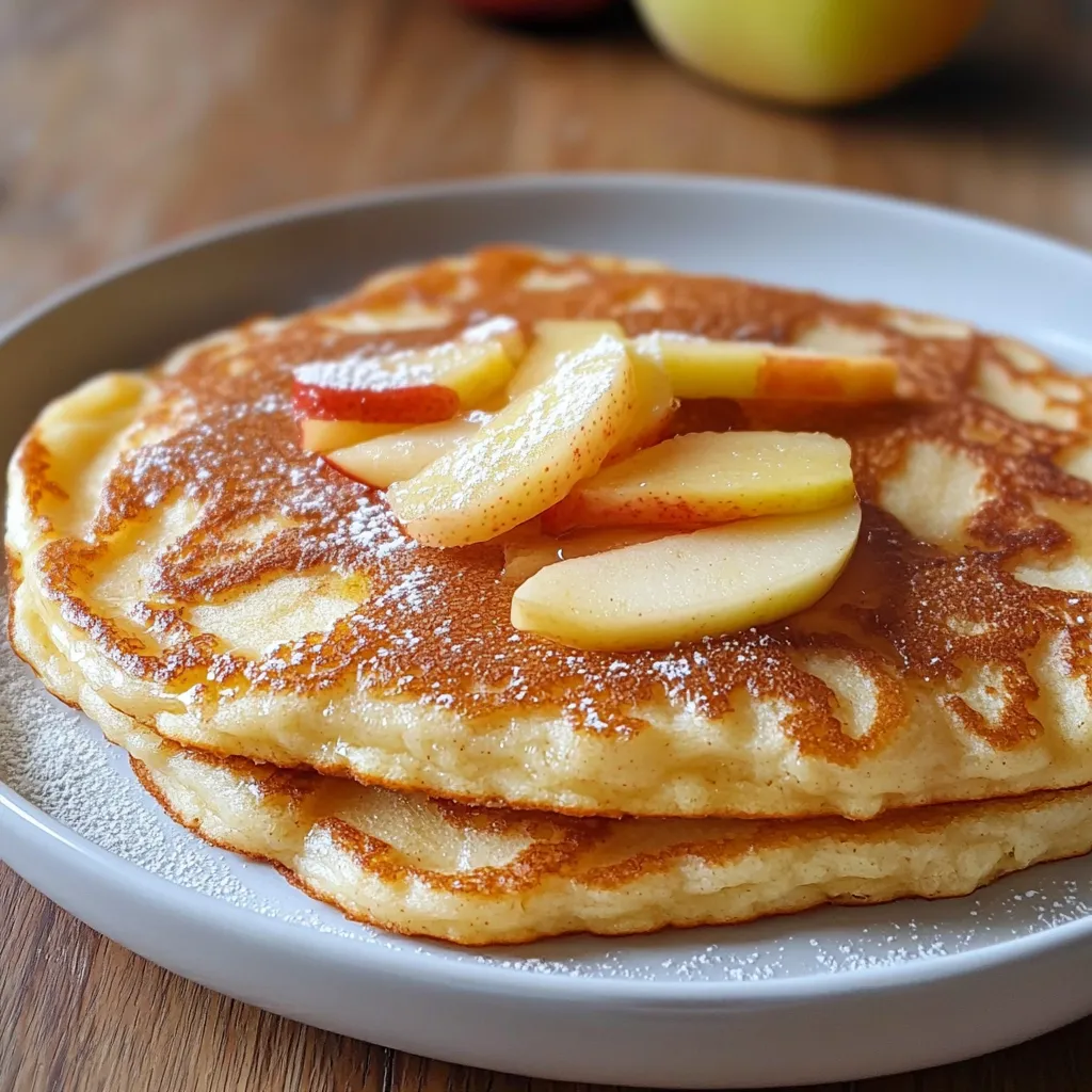Apfelpfannkuchen : Pancakes allemands tout moelleux à la pomme