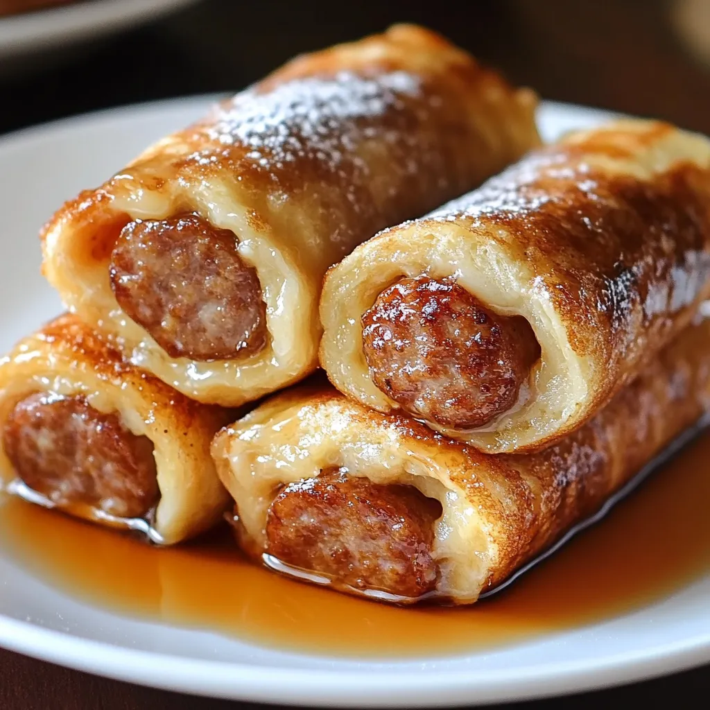 Savoureux pain saucisse roulés