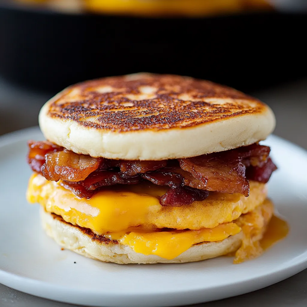 Sandwich McGriddle maison façon petit-déj