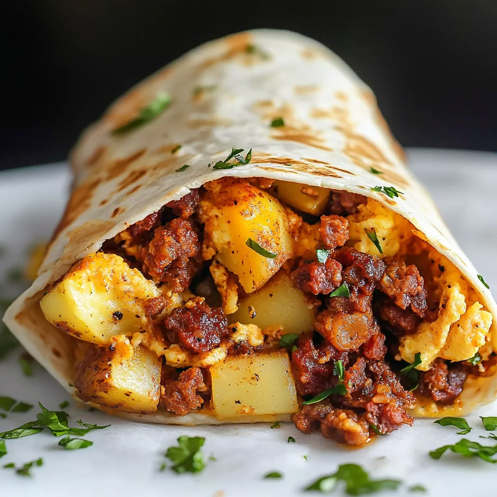 Maxi burrito gourmand chorizo et patates
