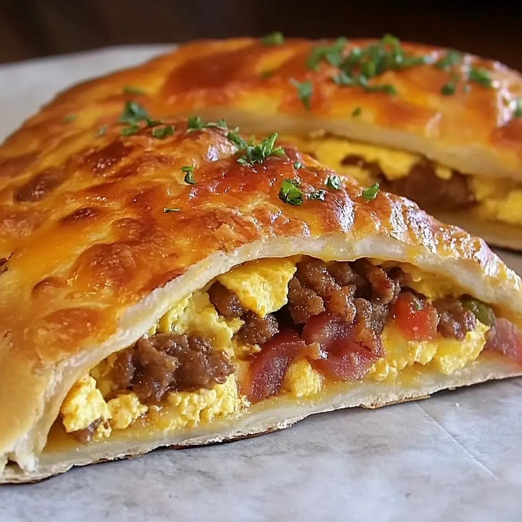 Calzone p’tit déj tout simple rapide