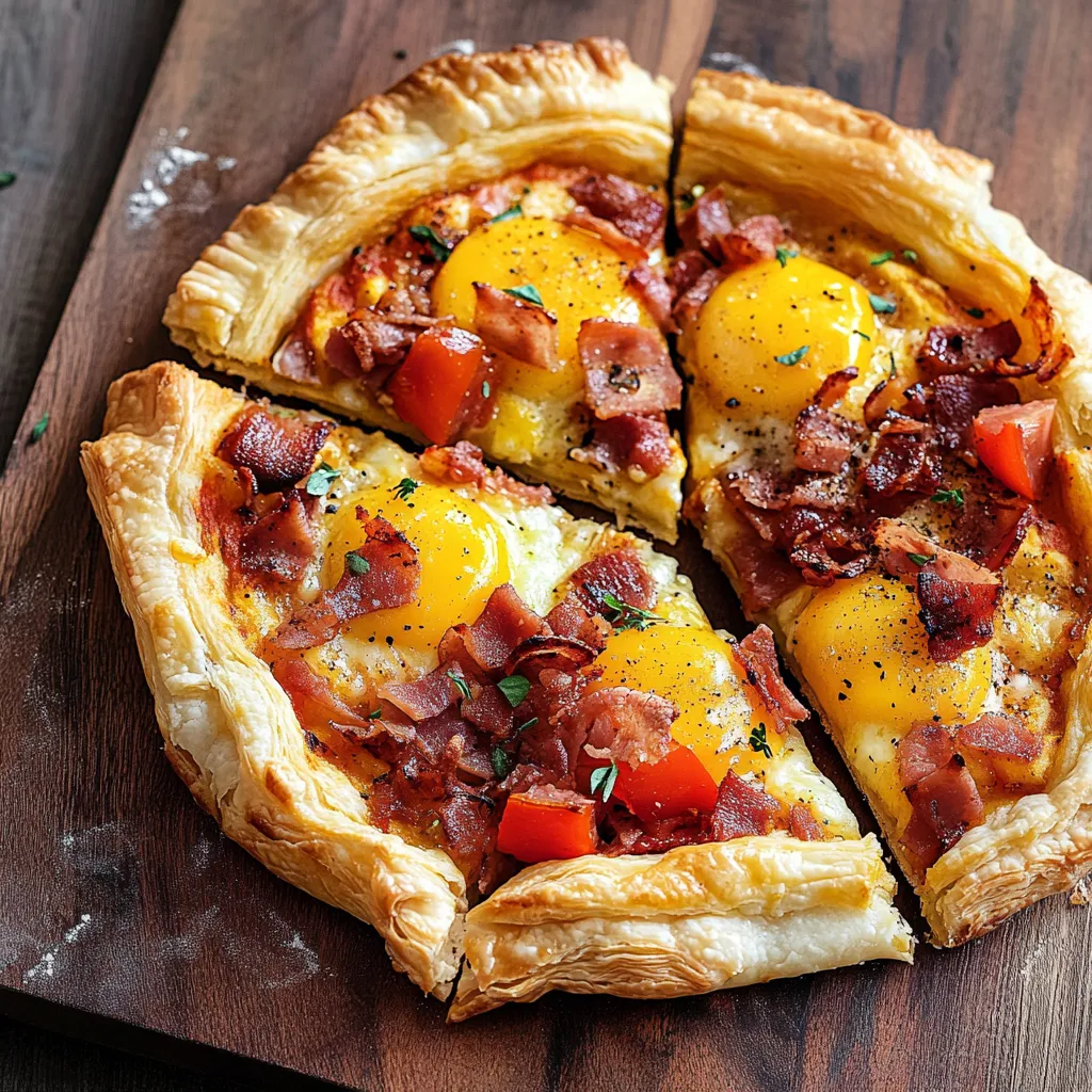 Délicieuse pizza feuilletée