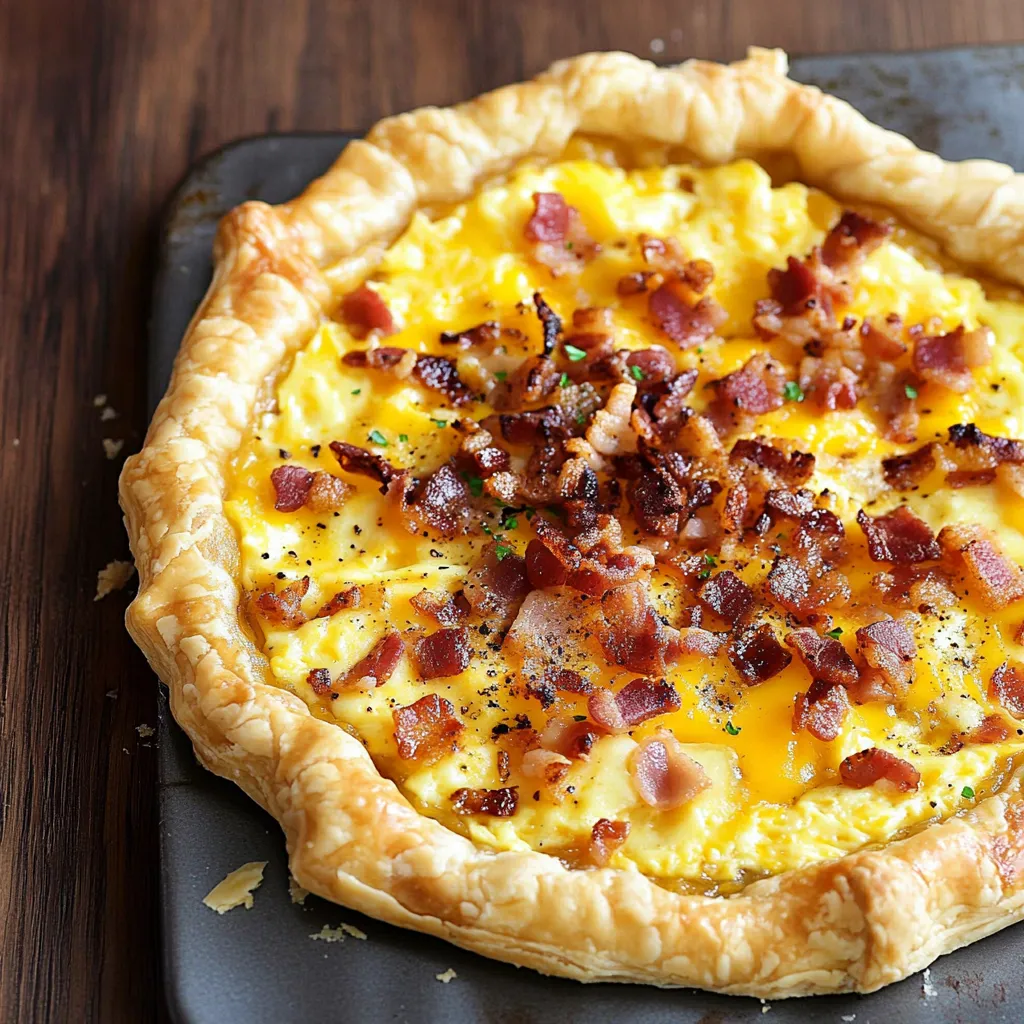 Pizza feuilletée gourmande à découvrir au brunch