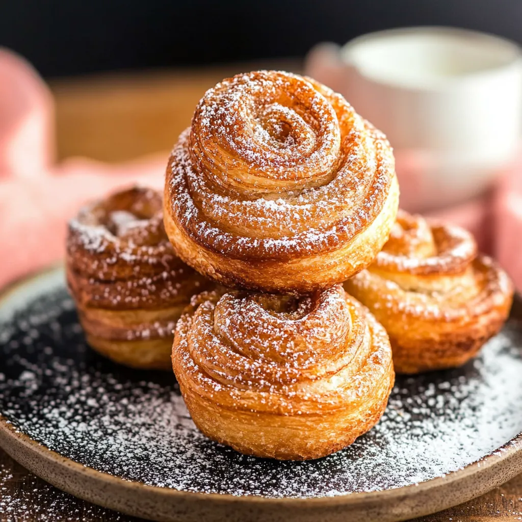 Délicieux cruffins croissant
