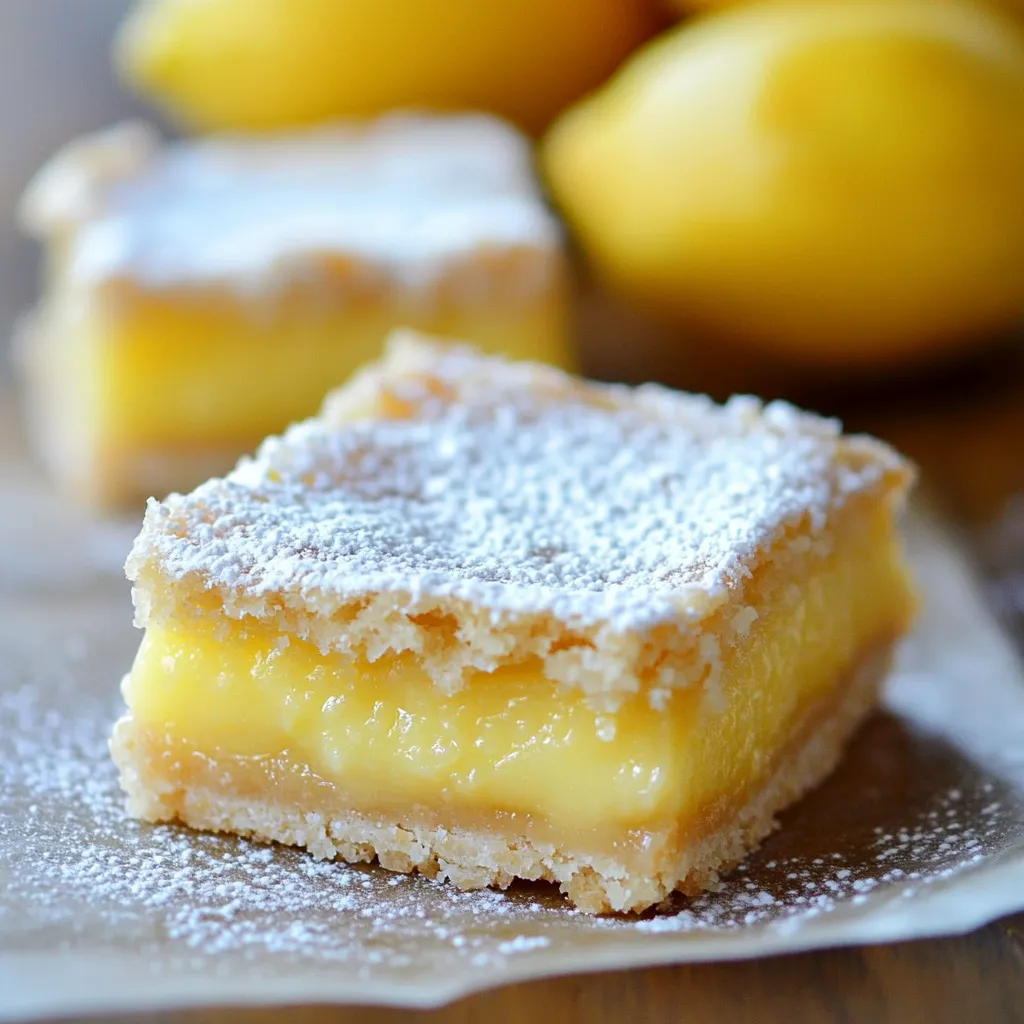 Barres citron faites maison
