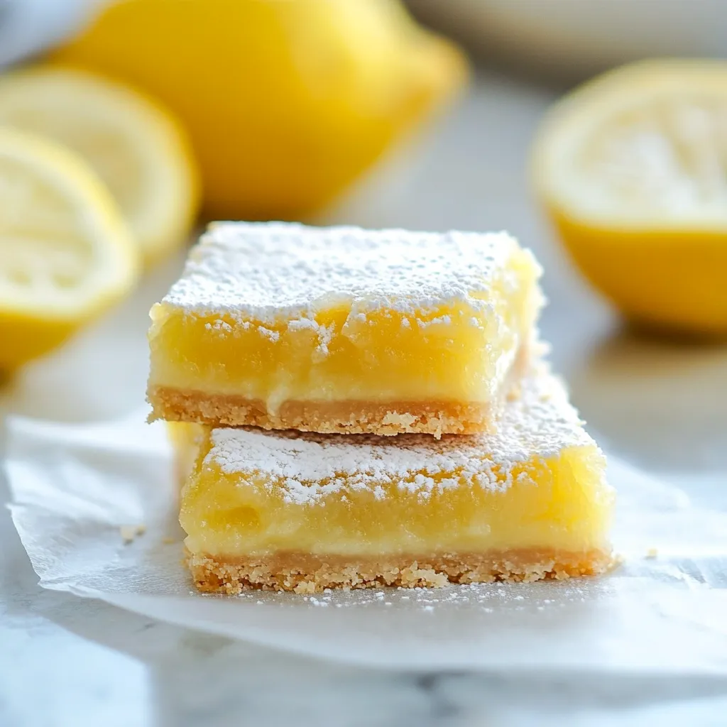 Carrés au citron d'Ina Garten - Explosion fruitée toute douce
