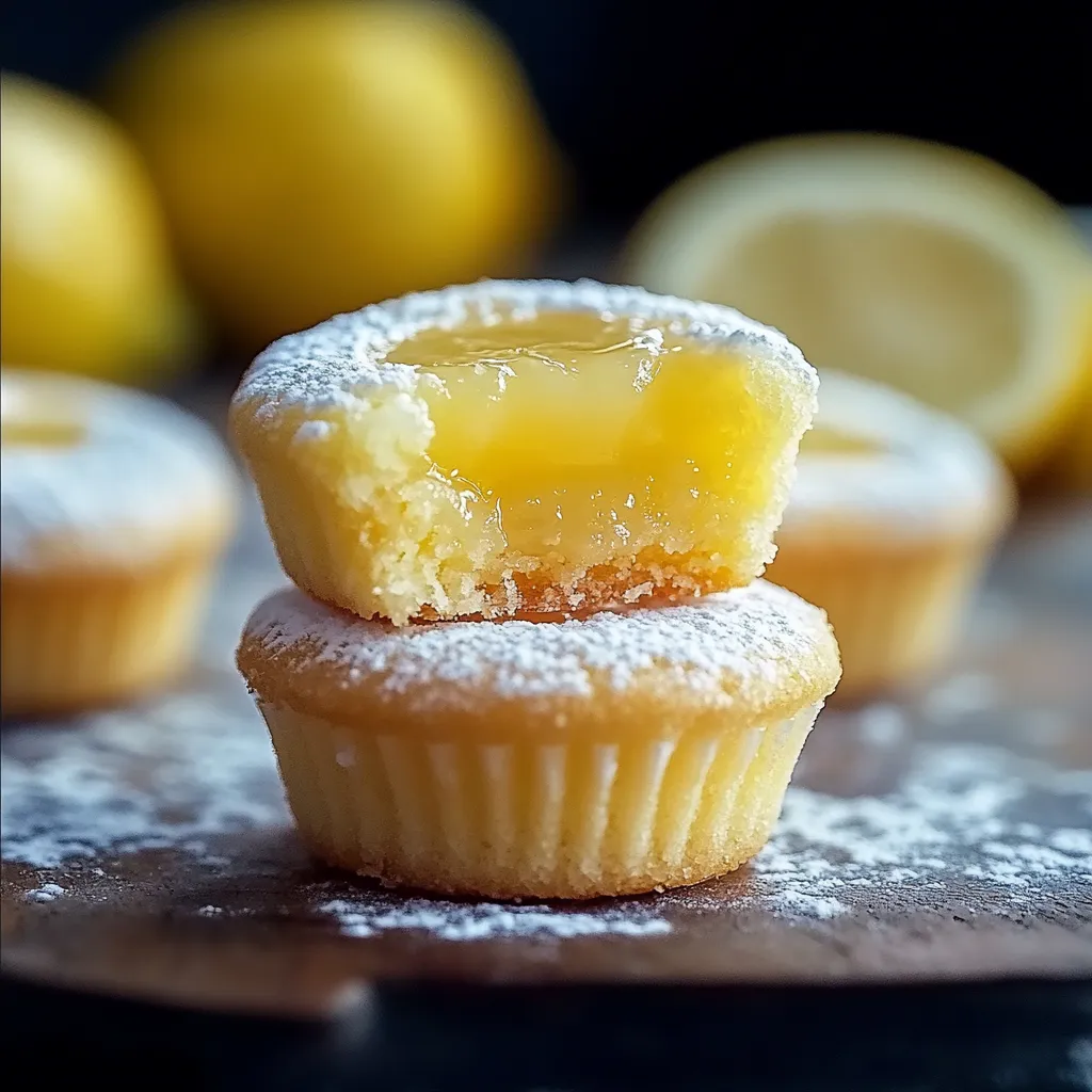 Délices citron en cubes et coques moelleuses