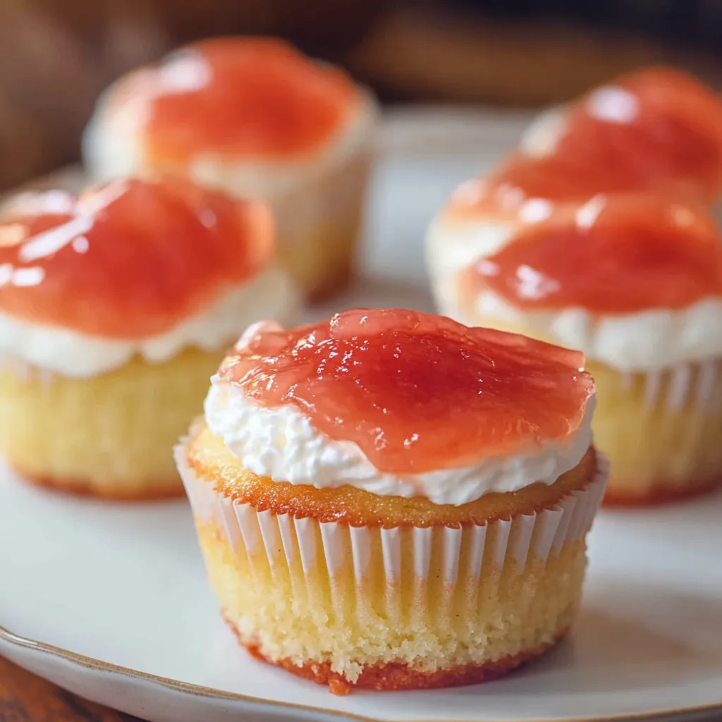 Mini gâteau goyave coco tout rose