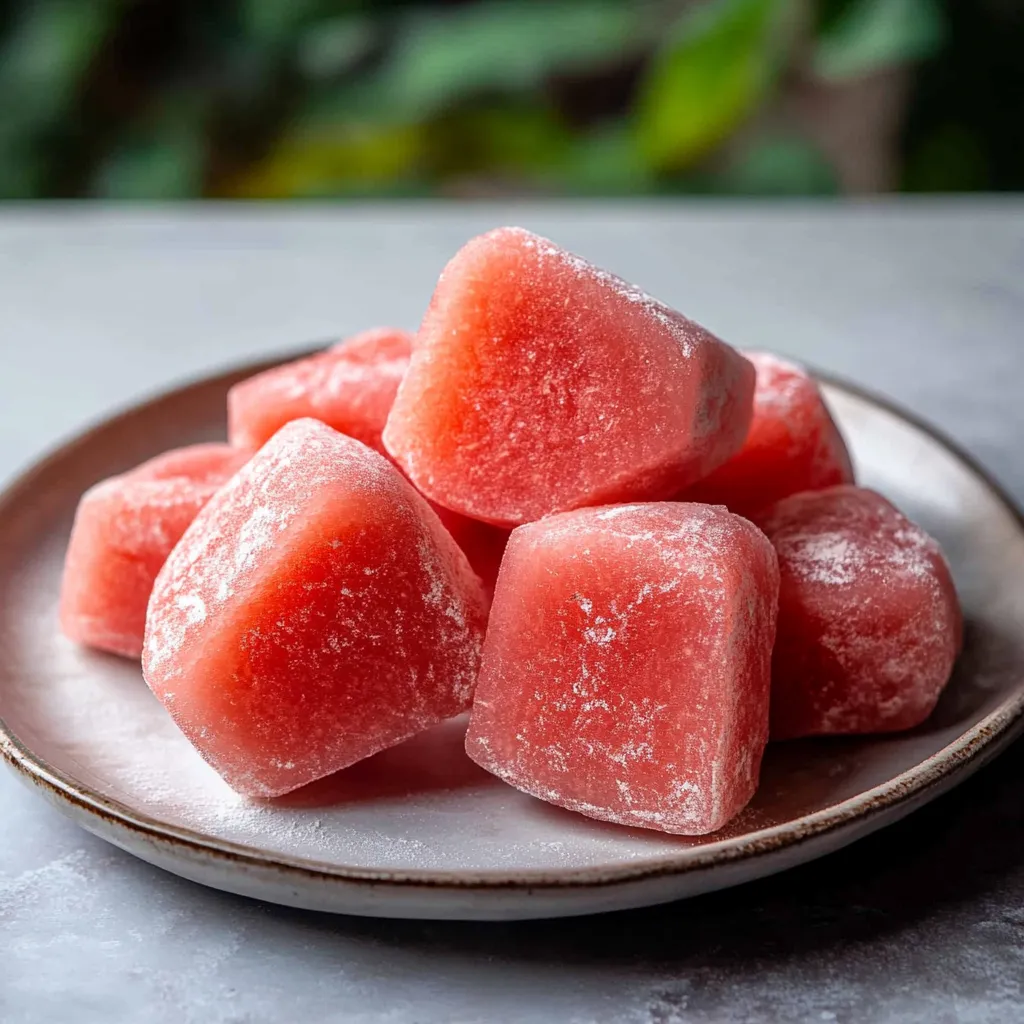 Délicieux mochi frais à la pastèque sans additifs