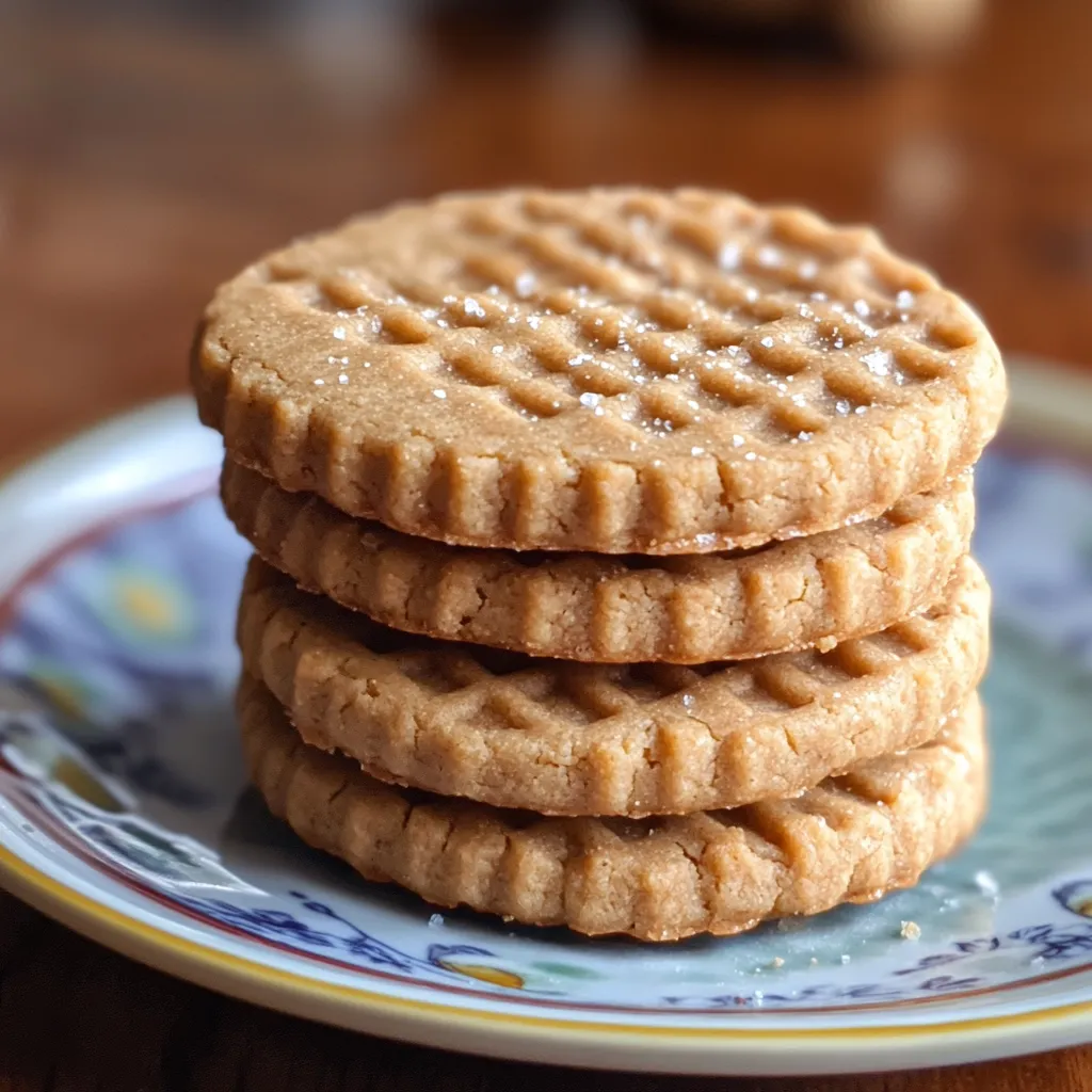 Sablés cacahuète miel tendres à préparer vite fait