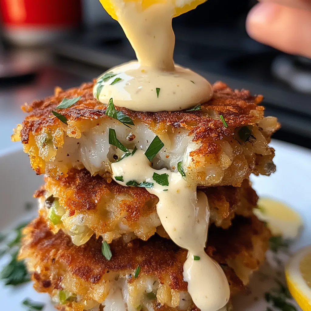 Galettes crabe croustillantes aioli