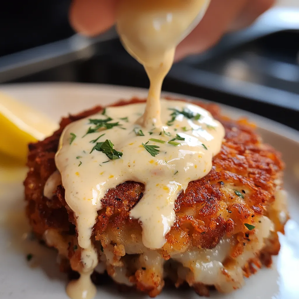 Réussis galettes de crabe bien pimentées sauce citron