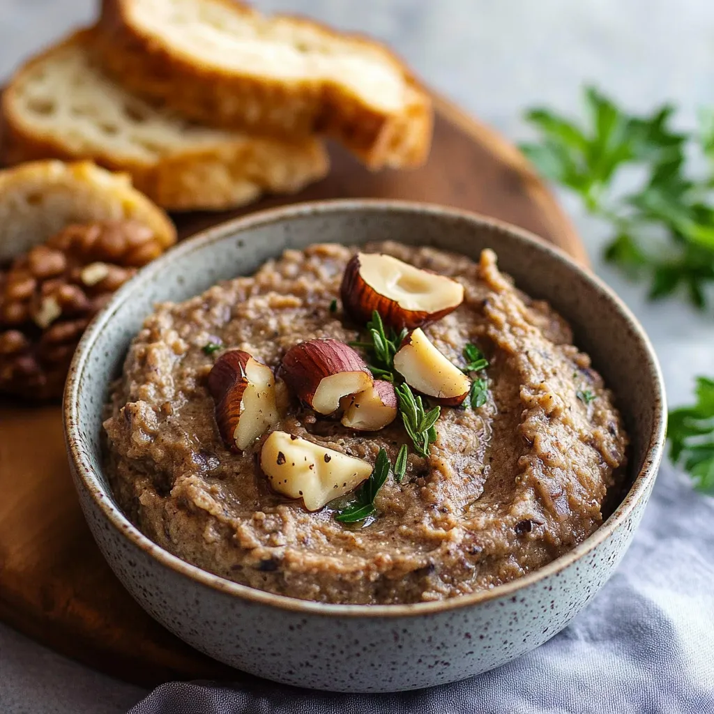 Tartinade aux champignons et noix