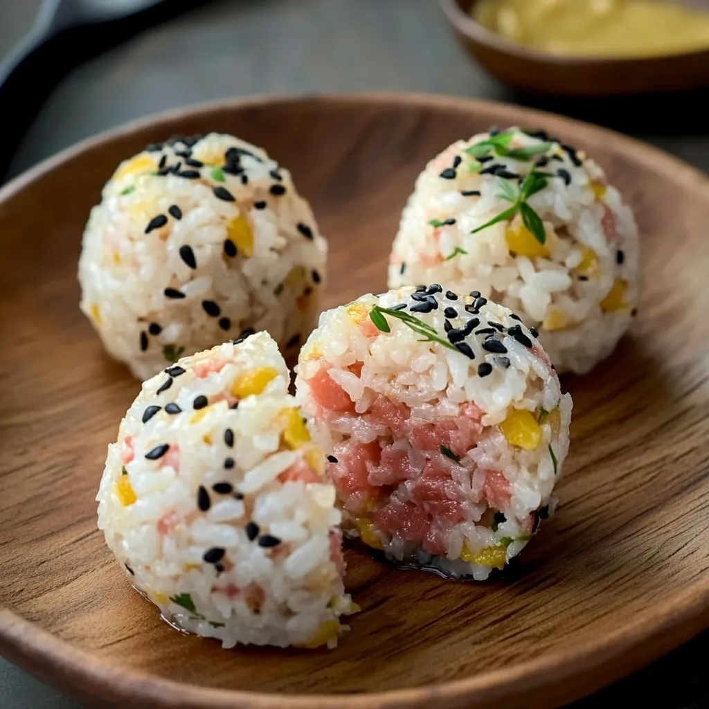 Boules de riz au spam super gourmandes