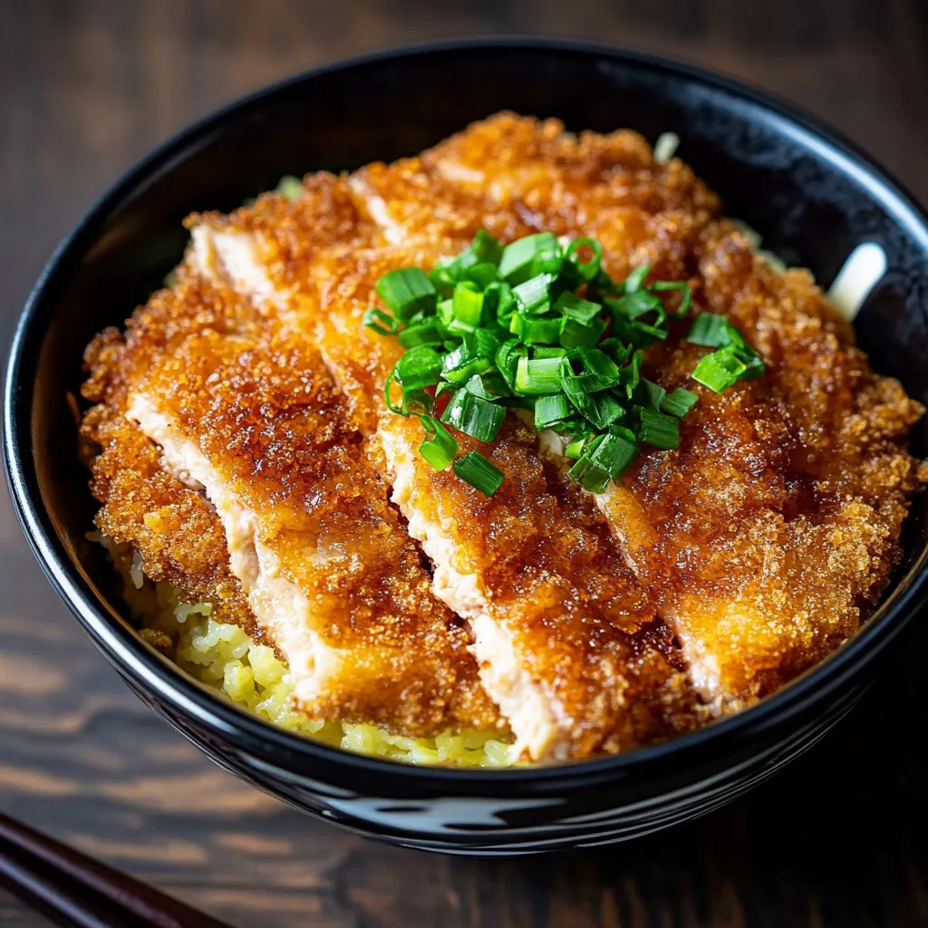Bowl japonais katsudon porc croustillant