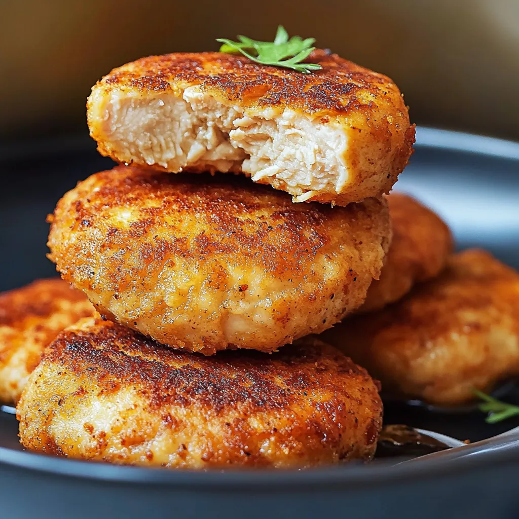 Galettes russes super moelleuses au poulet ou à la dinde