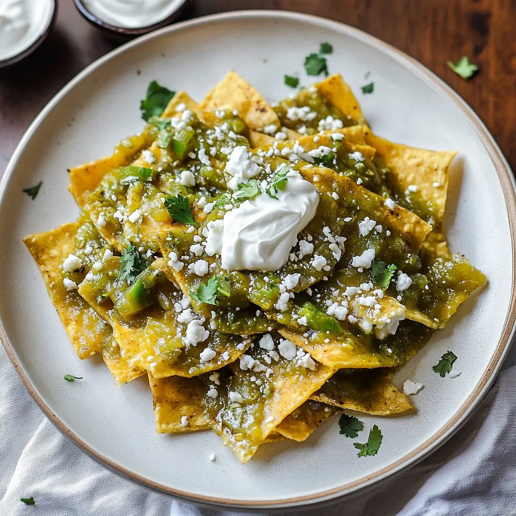 Verts salsa tortillas croustillantes