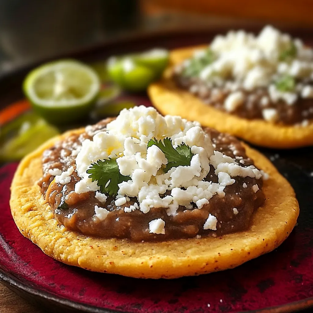 Sopes faits maison aux haricots et fromage