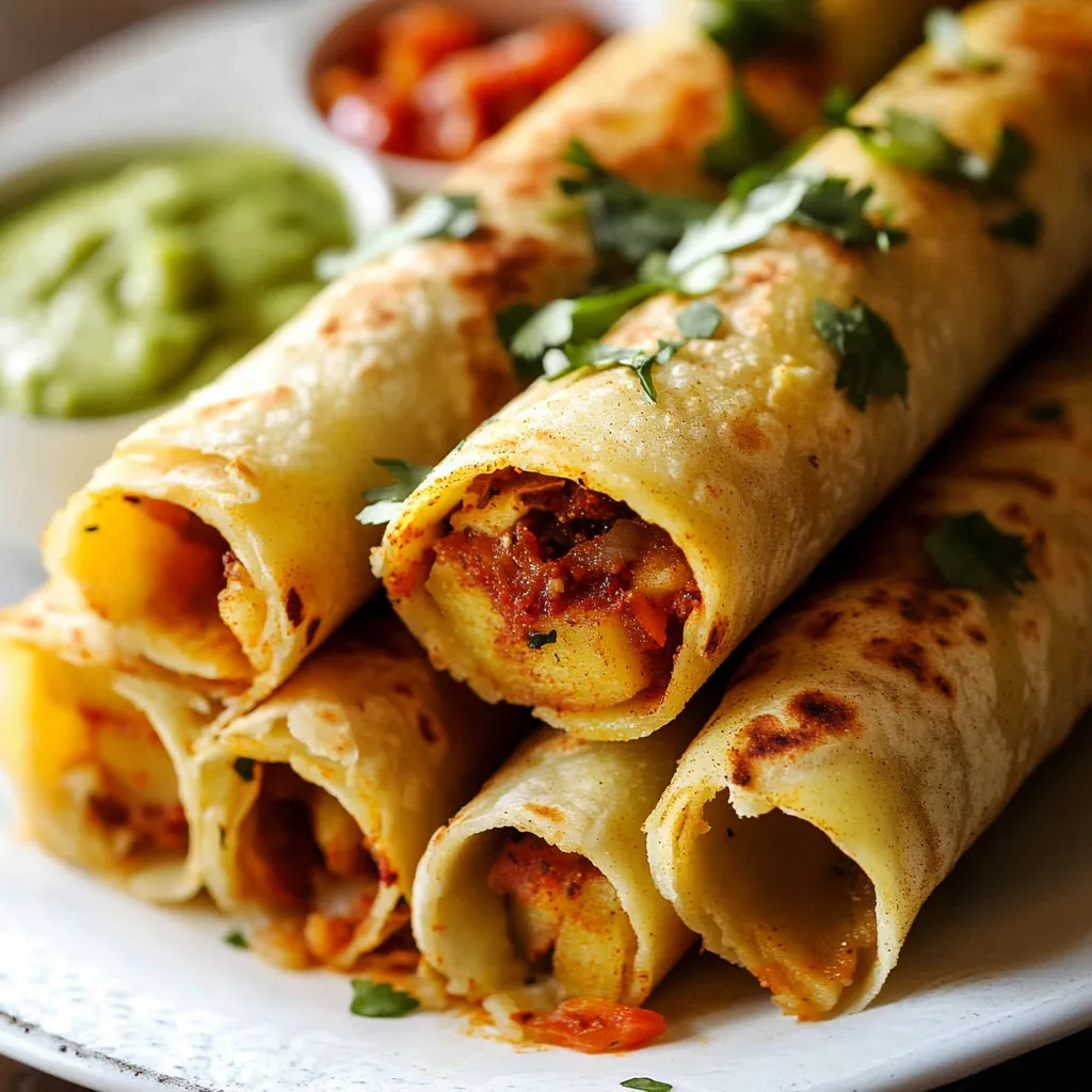 Tacos croustillants aux pommes de terre