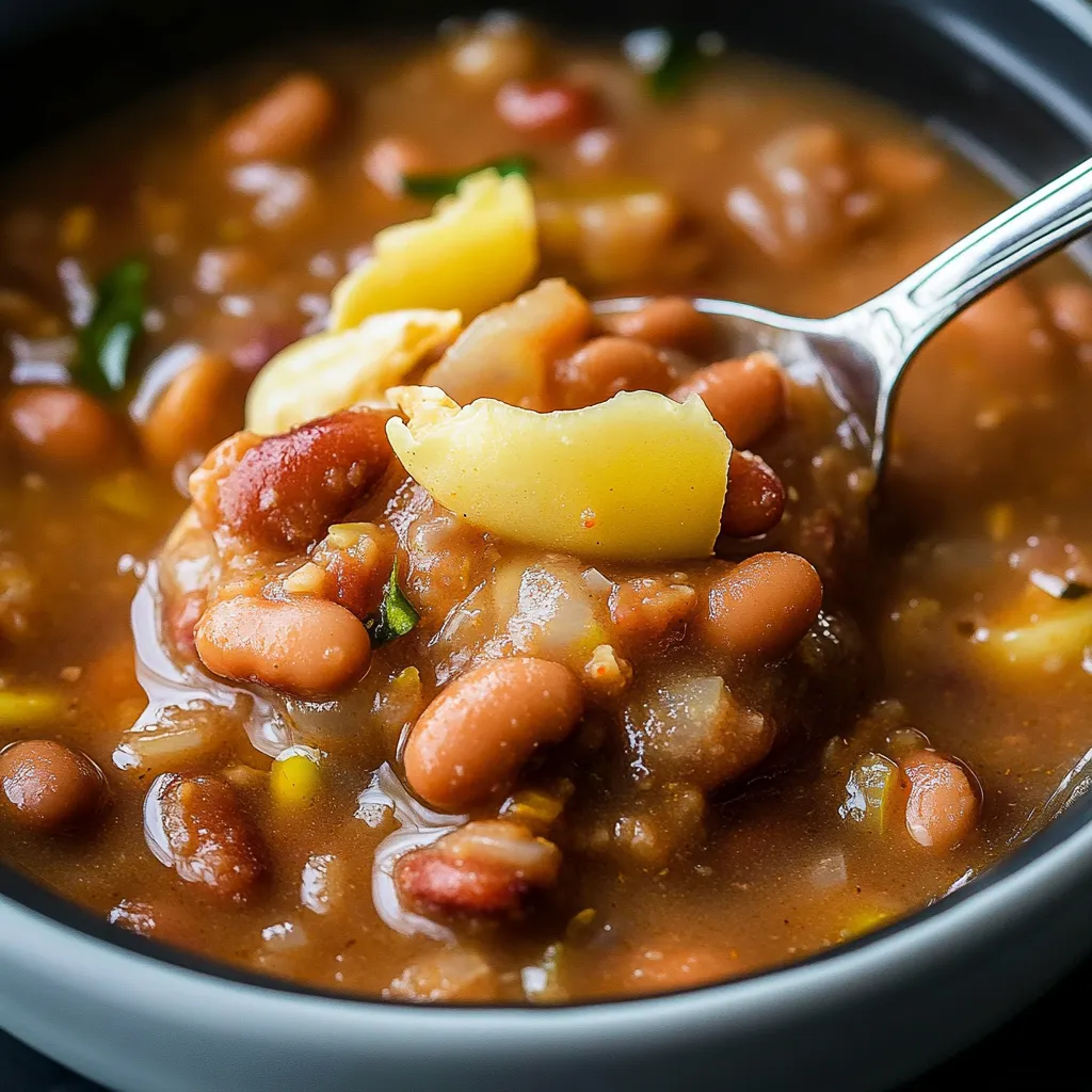 Savoureux haricots Tejano mexicains