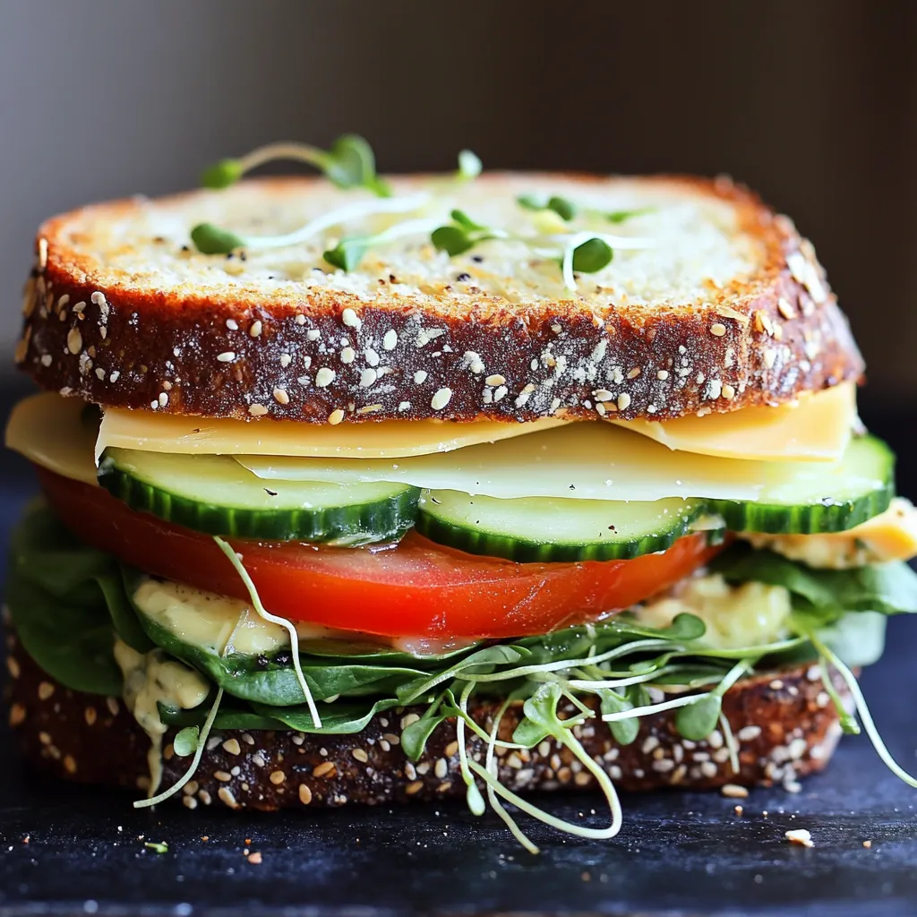 Sandwich maison avec légumes frais