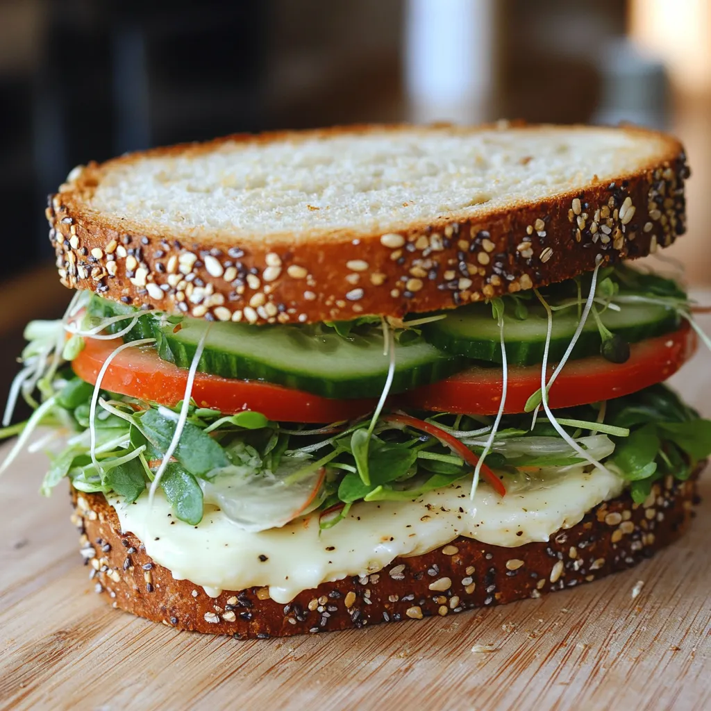 Réalise facilement ton sandwich végétarien maison trop bon