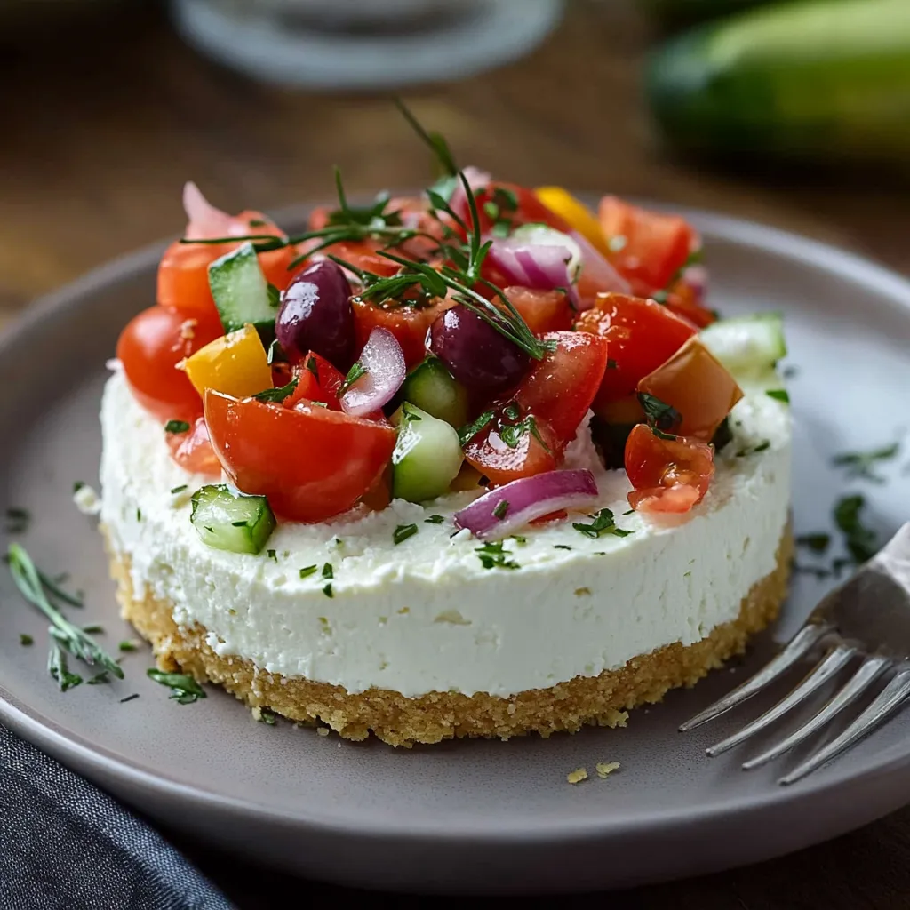 Cheesecake grec gourmand salé