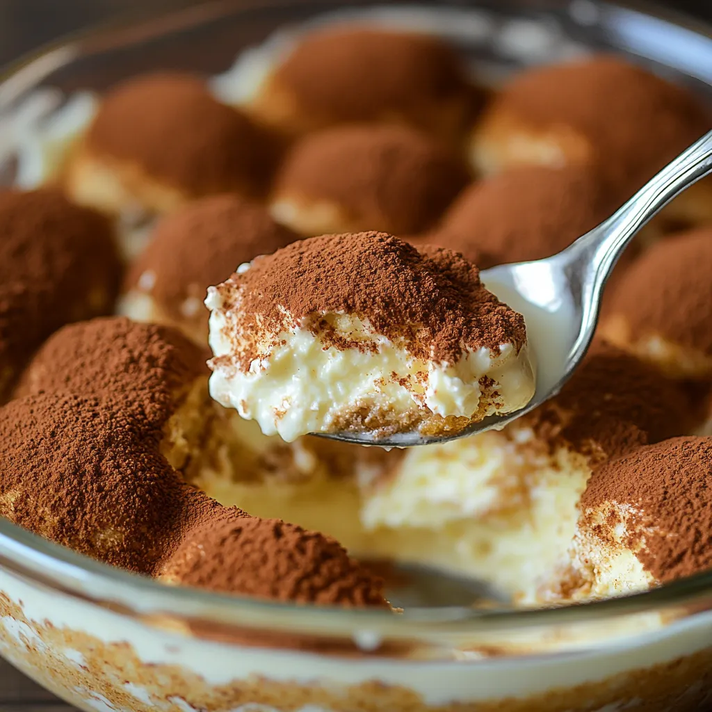 Délicieux tiramisu mascarpone