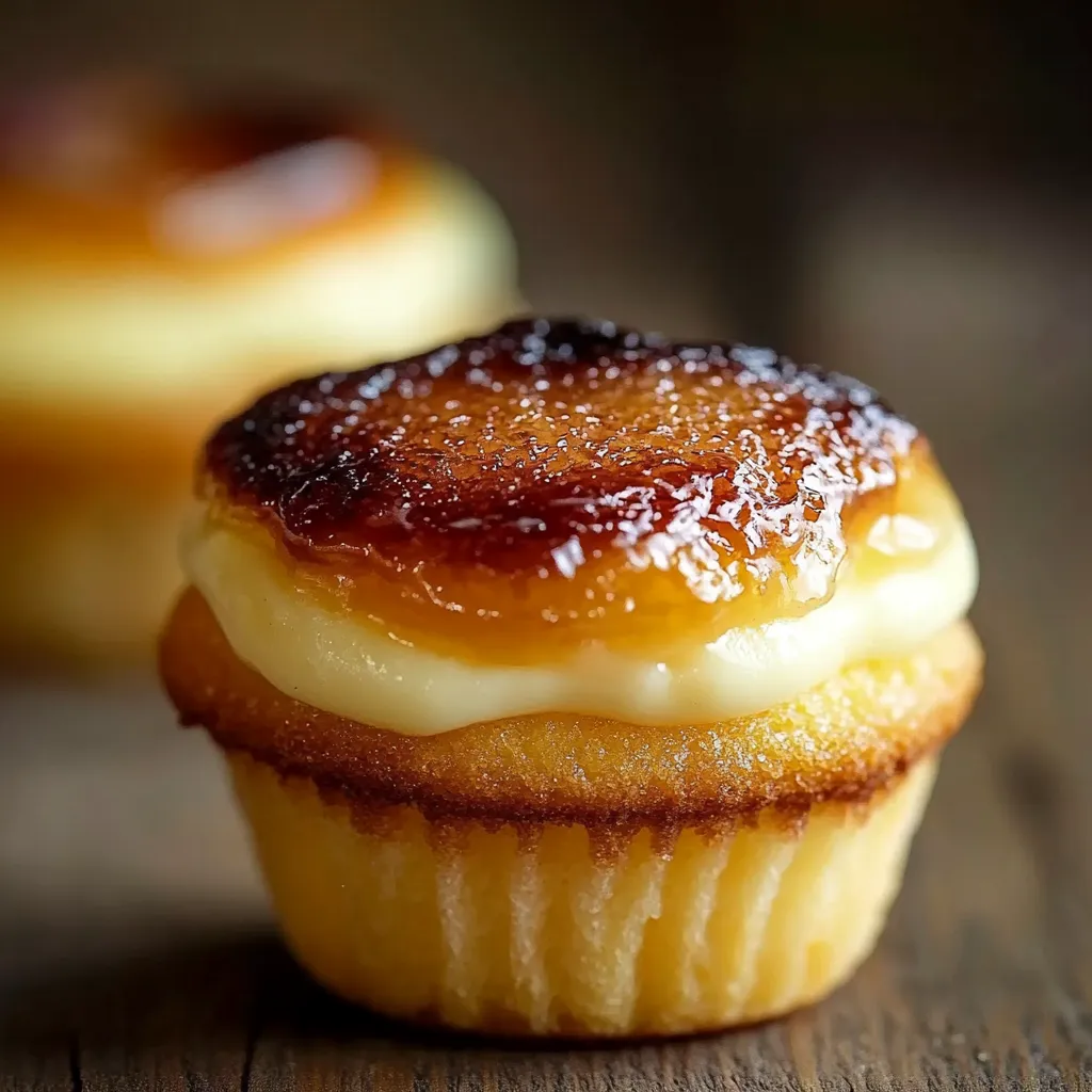 Dégustez des mini cheesecakes à la vanille façon crème brûlée