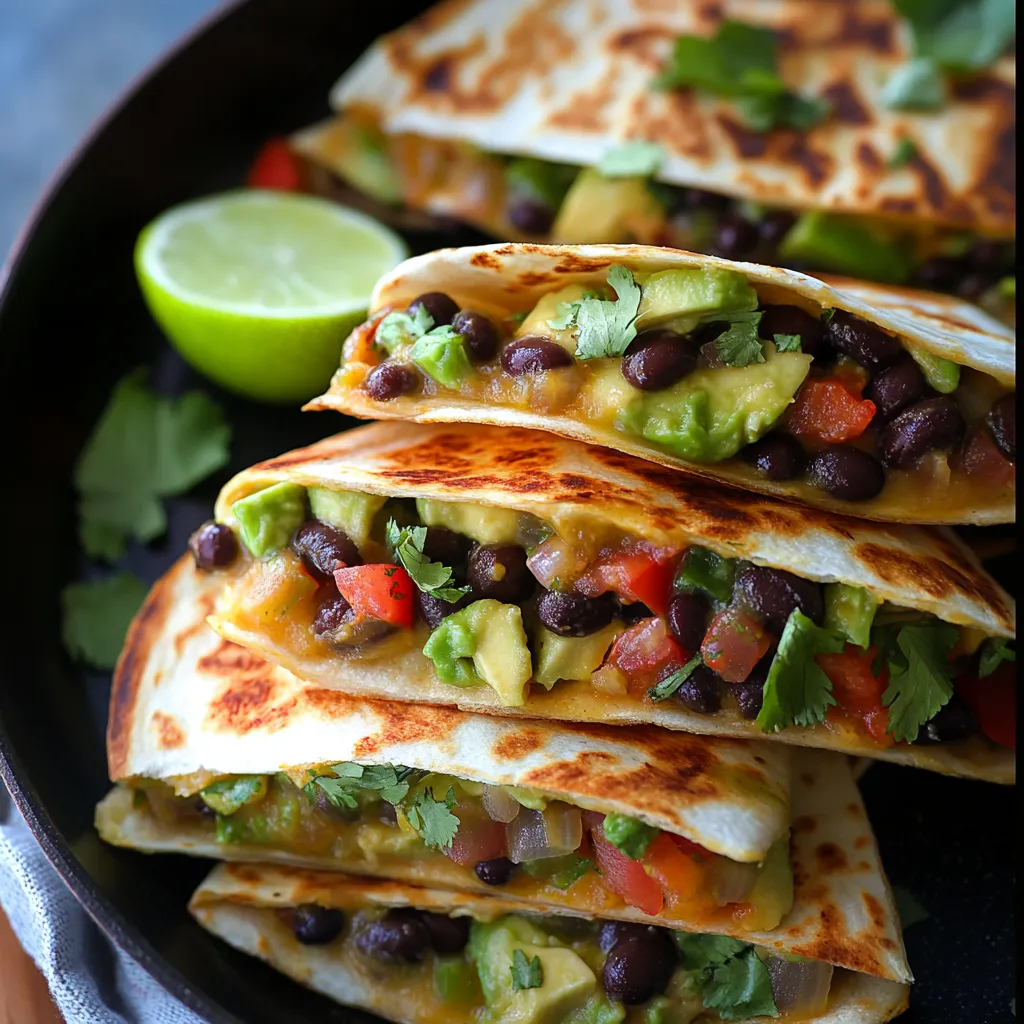 Haricots noirs avocat croustillants