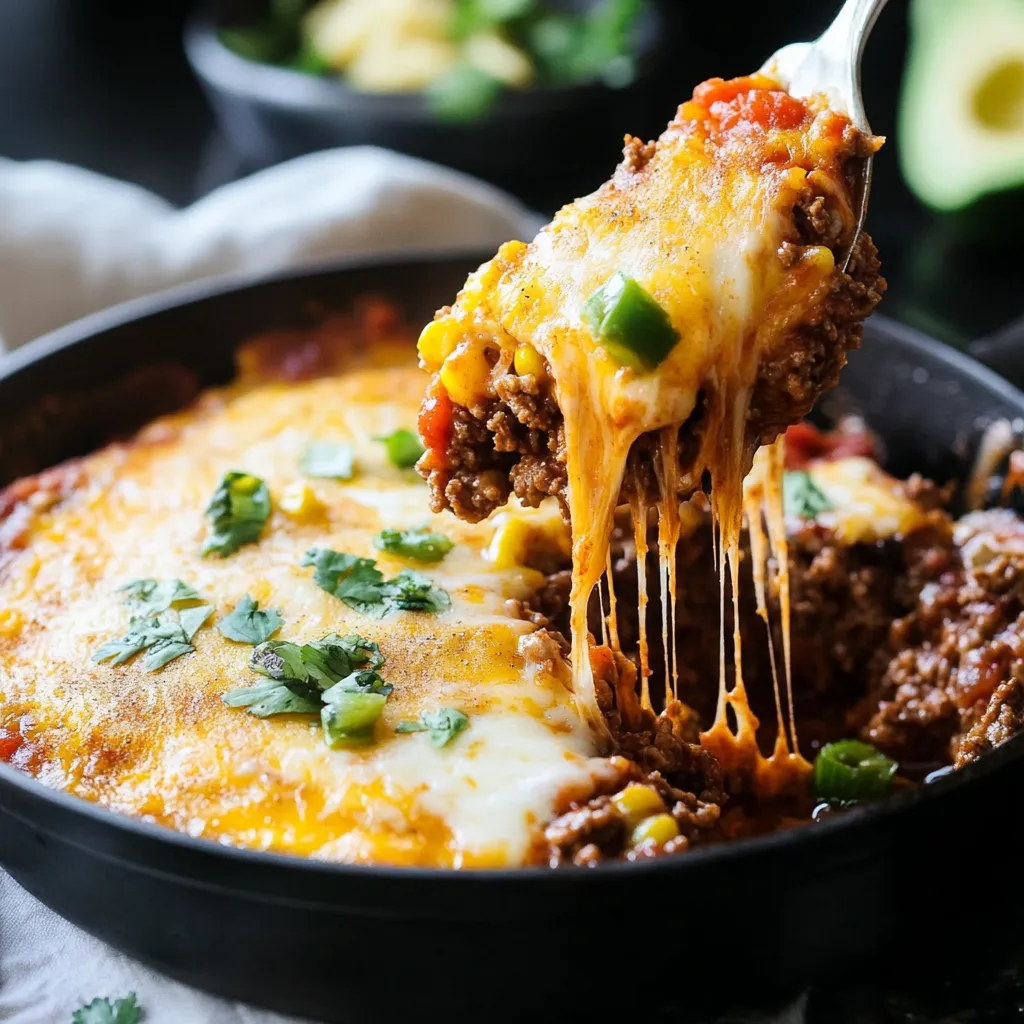Tamale bœuf et cornbread
