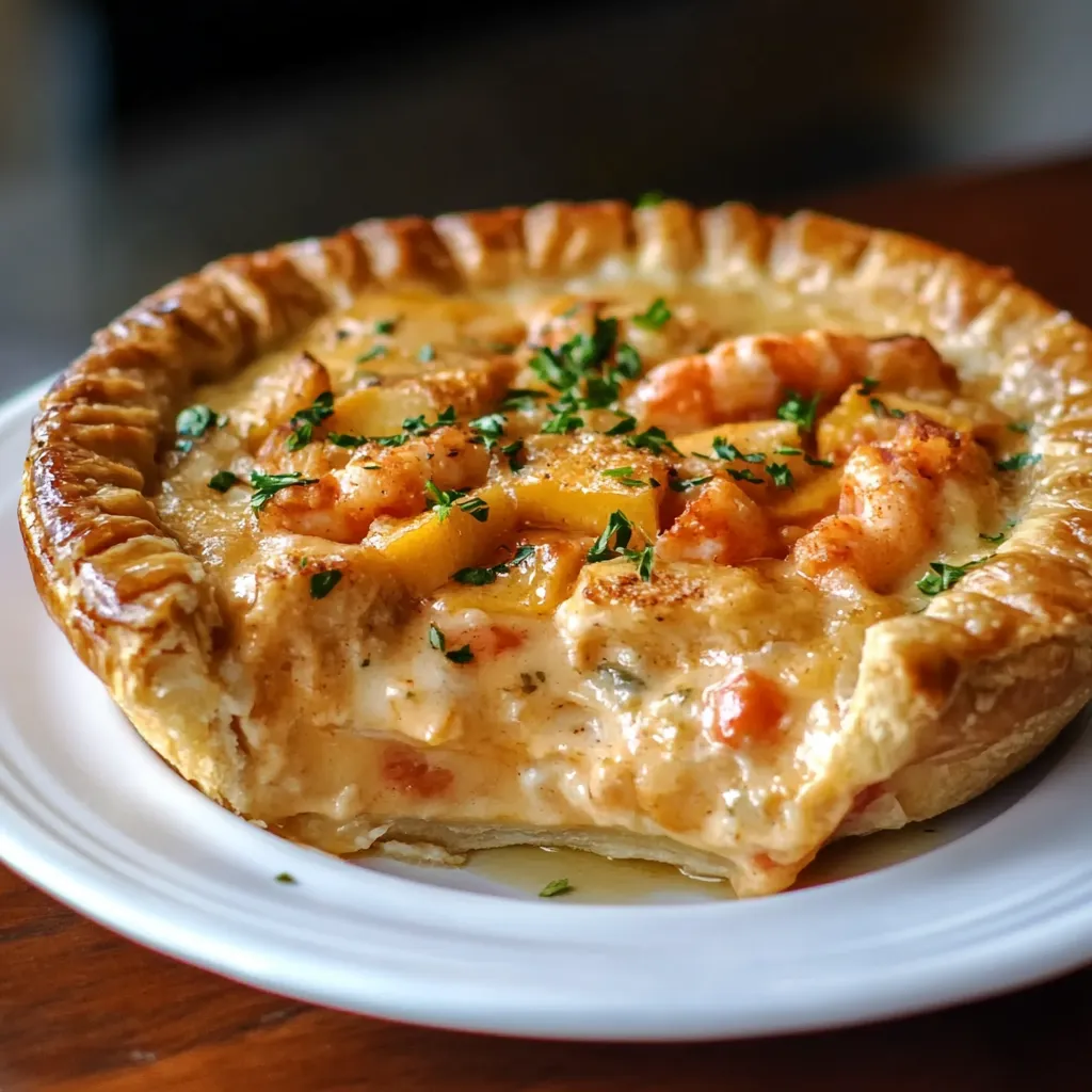Savourez cette tourte cajun pleine de fruits de mer fondants