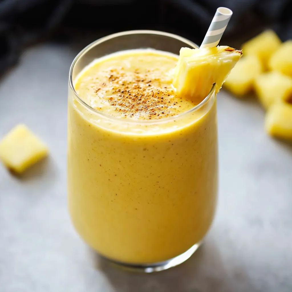 Boisson légèrement épicée à l'ananas