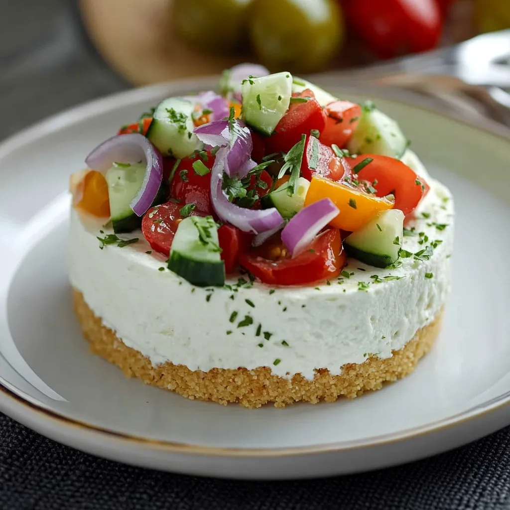 Cheesecake salé façon Grèce