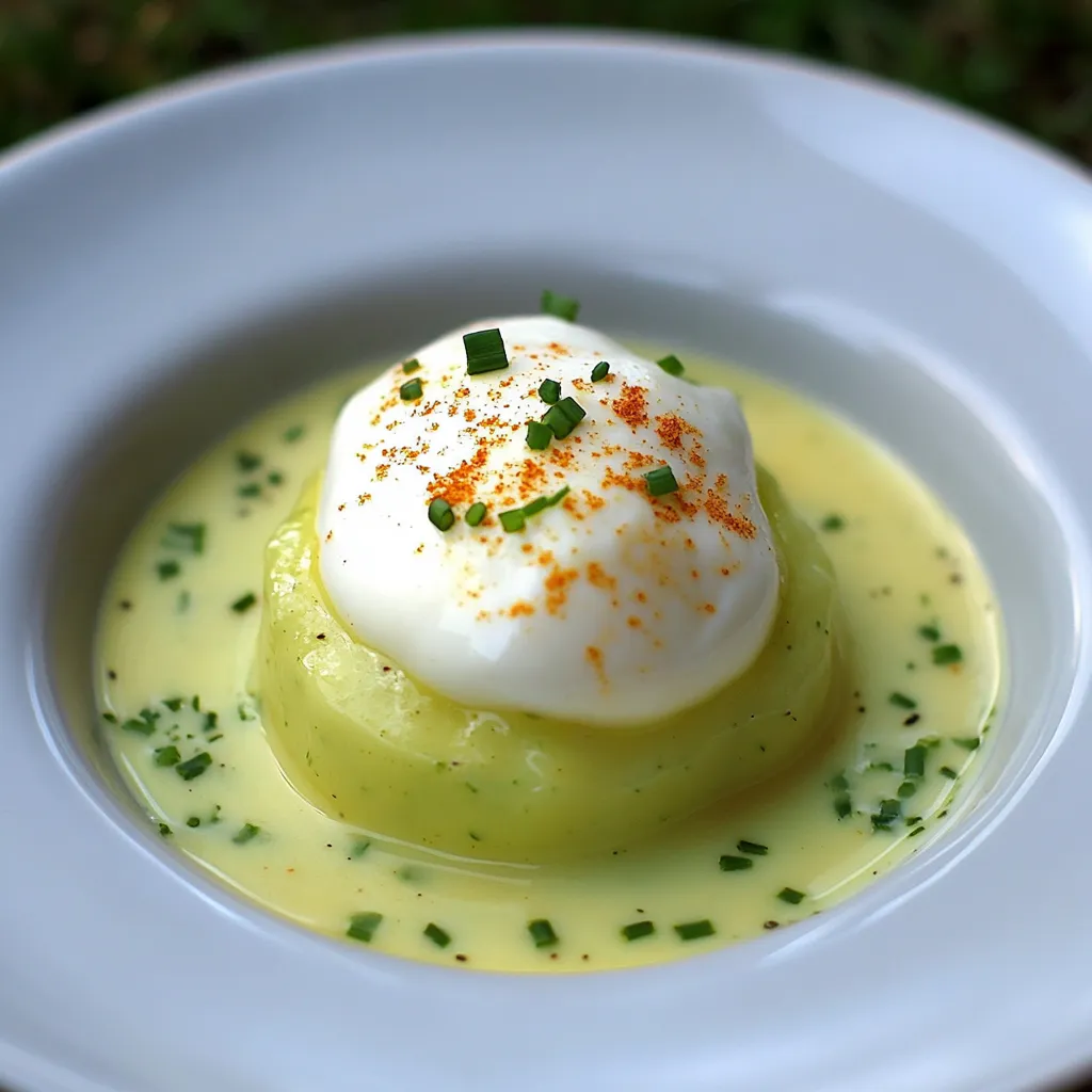 Îles flottantes salées courgette curry