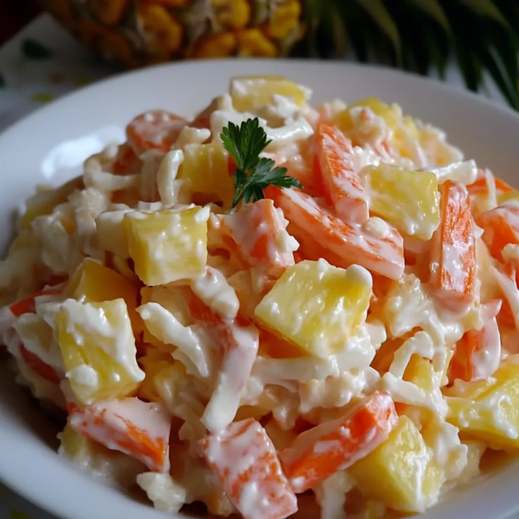 Salade Alaska fraîcheur et saveurs douces-salées