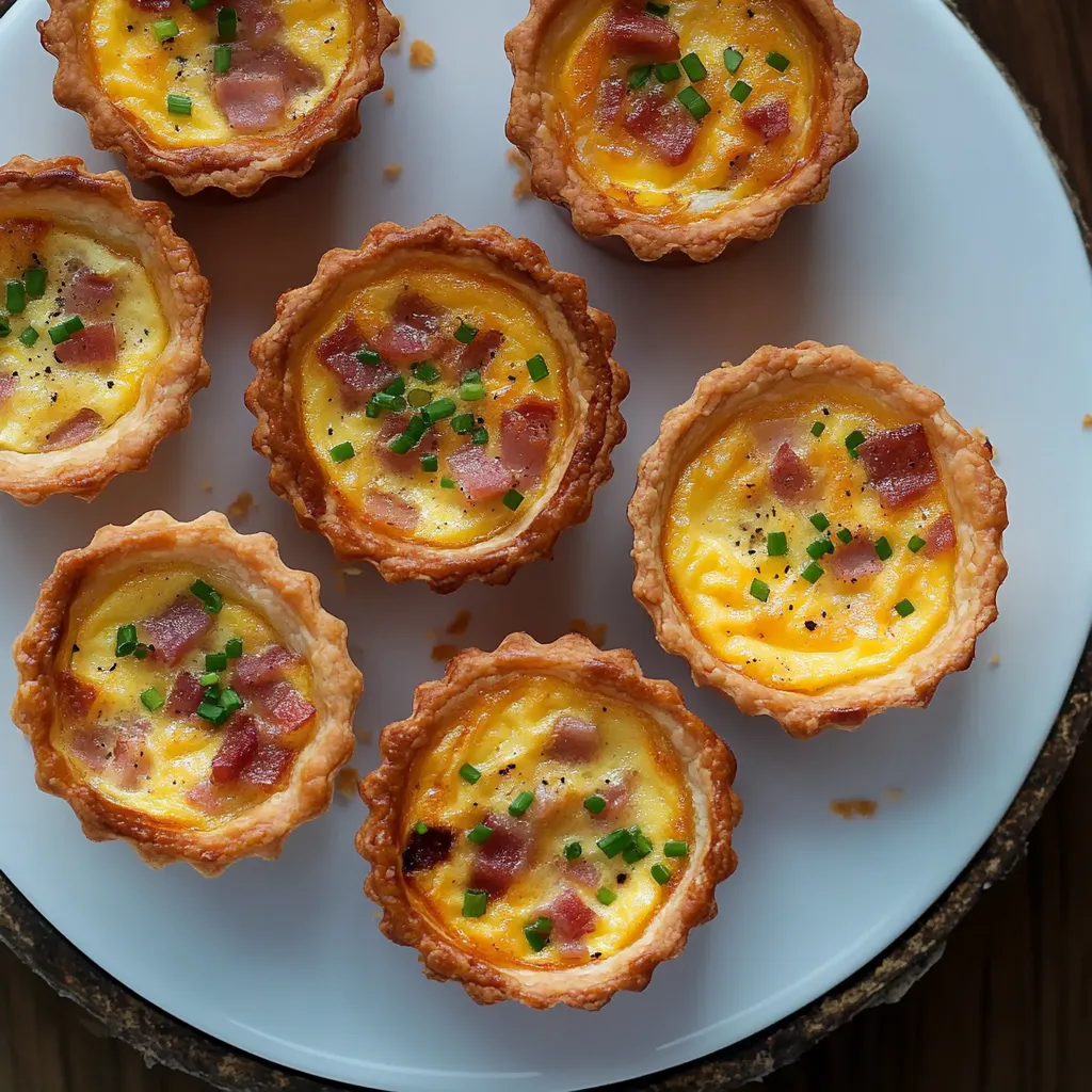 Mini quiches lorraines revisitées et ultra savoureuses