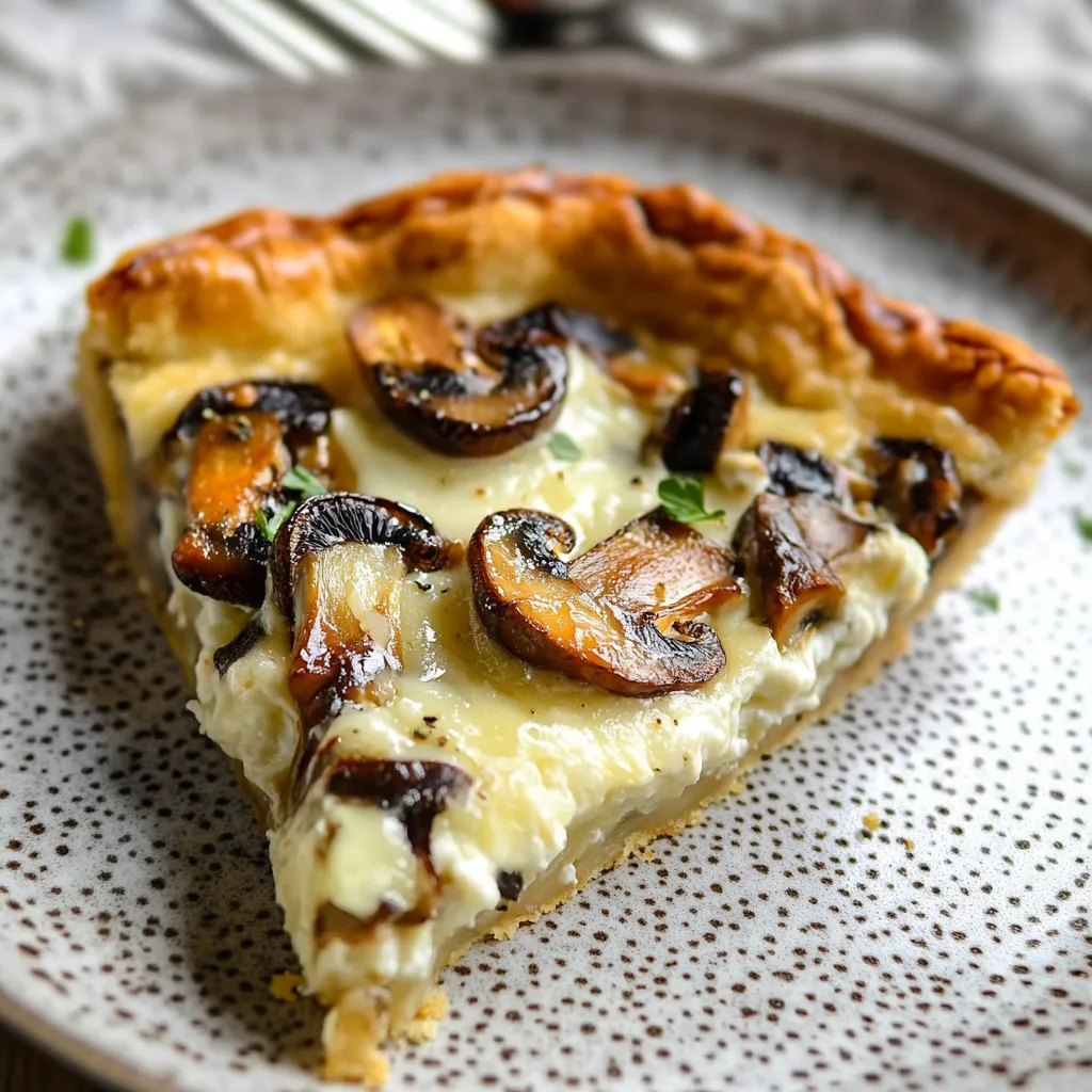 Croustillant champignons mozza fondante