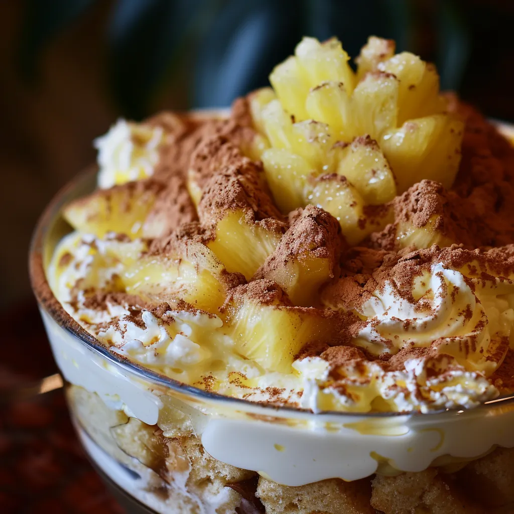 Délice tropical d'ananas et coco