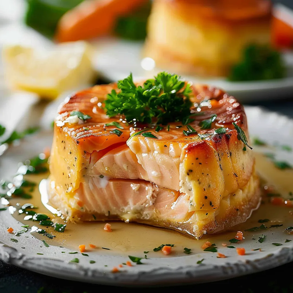 Saumon colin flan