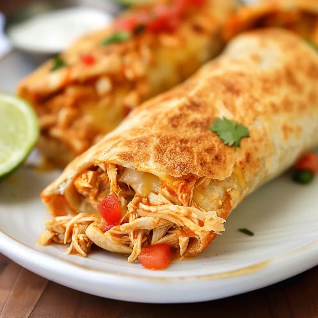 Délicieux Chimichangas au poulet