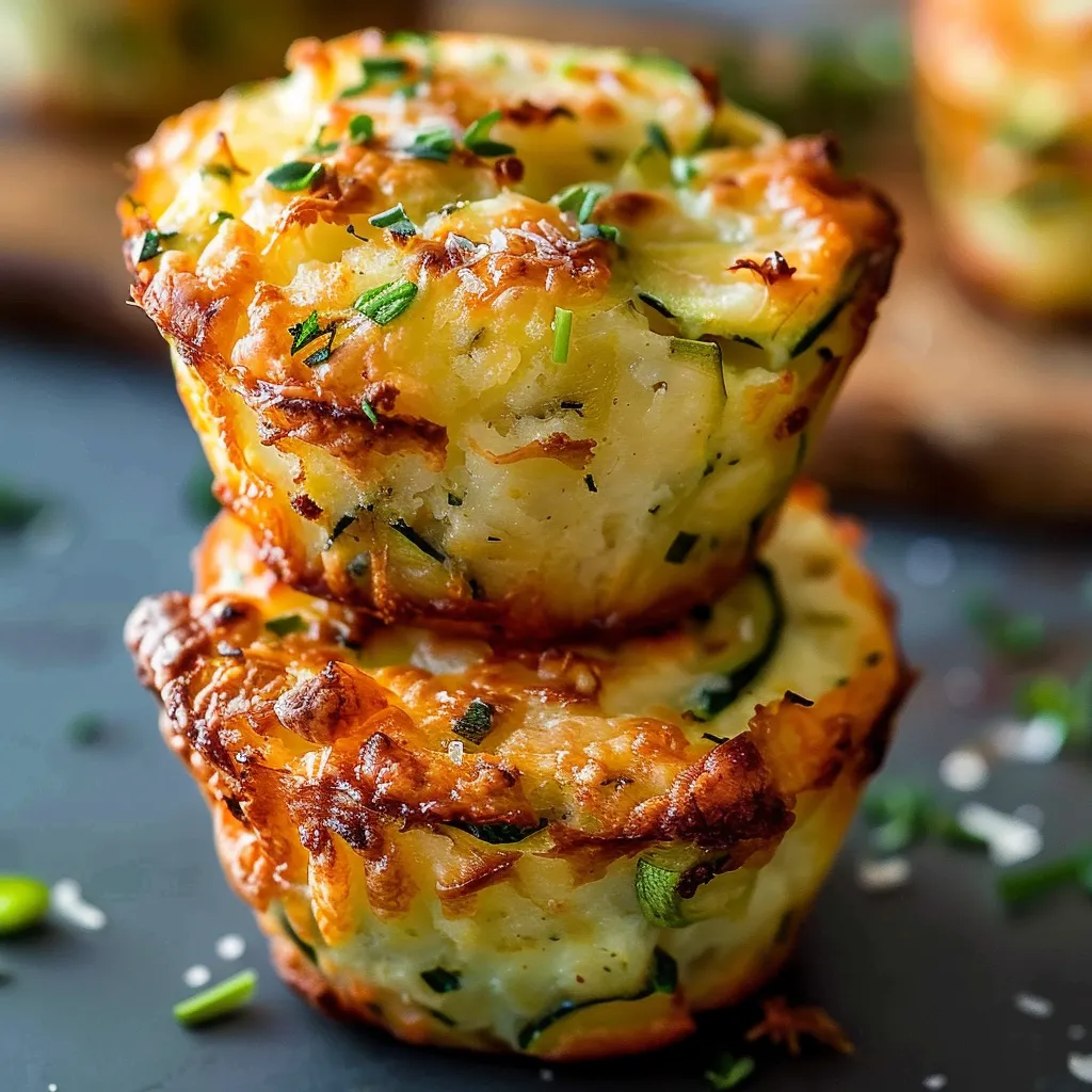 Délicieux muffins courgette parmesan