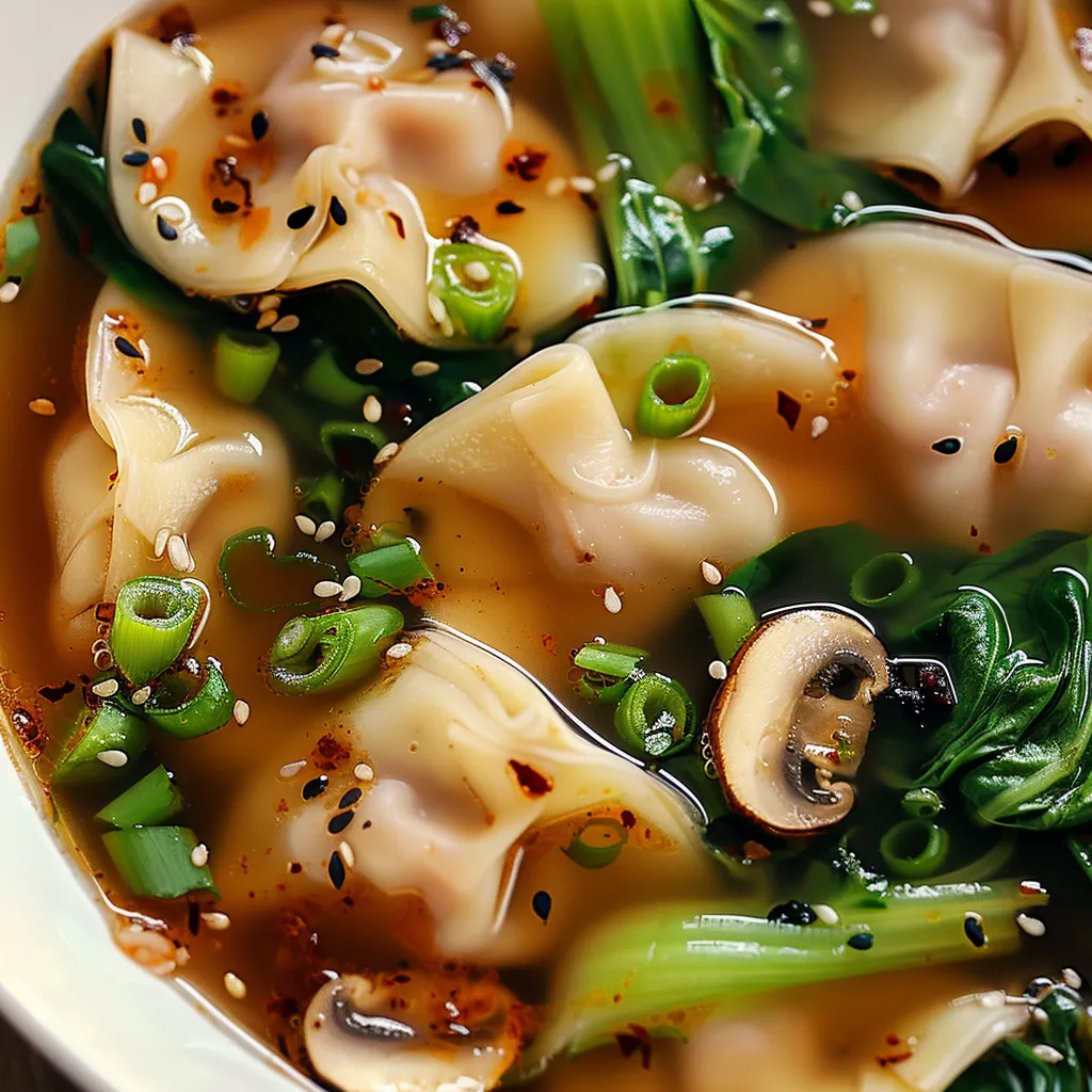 Délicieuse soupe aux potstickers