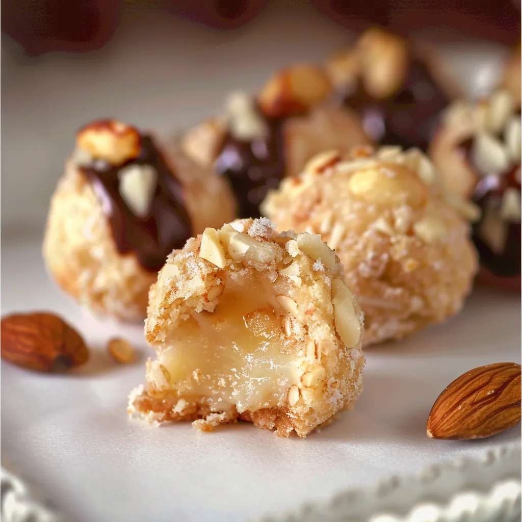 Délicieux rochers aux amandes