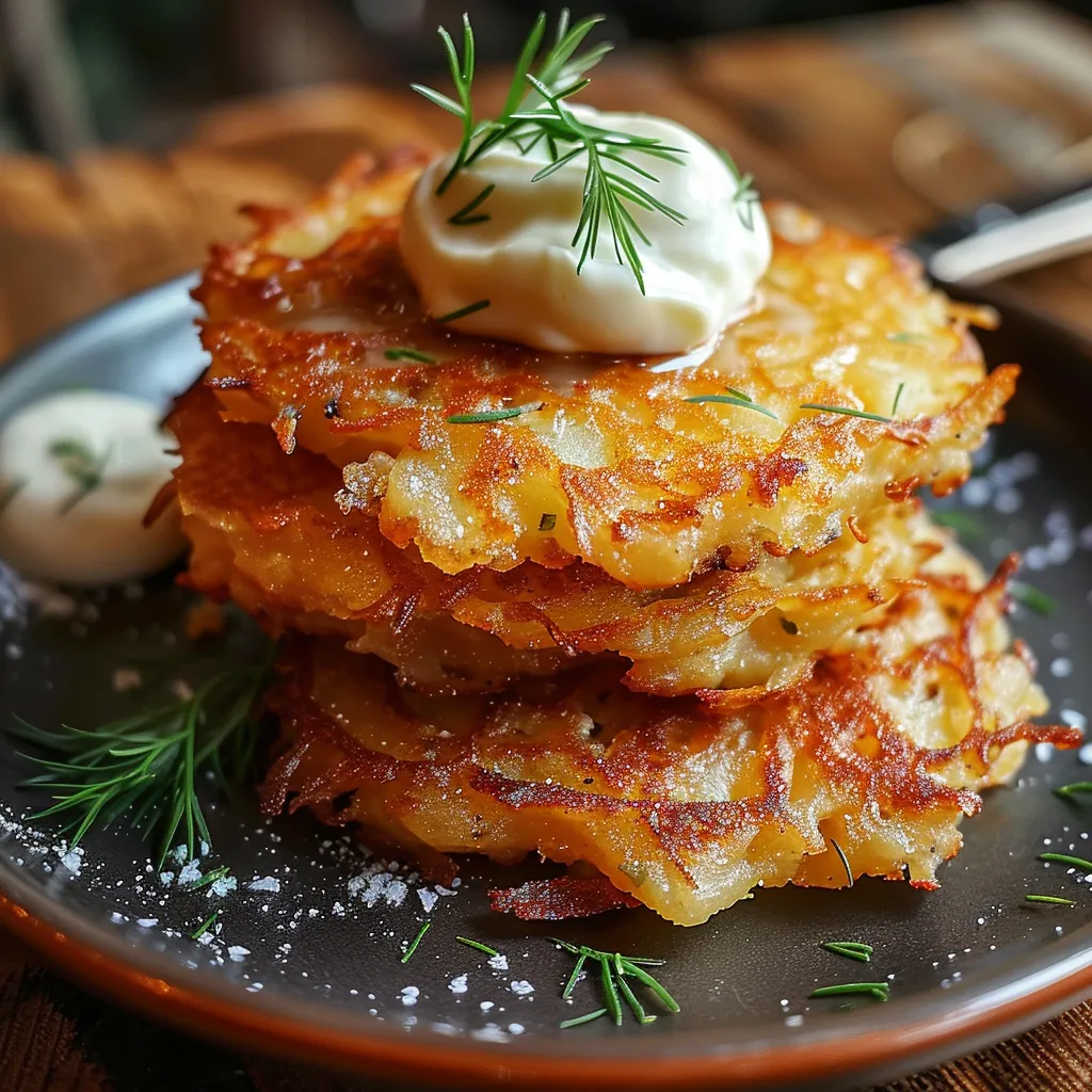 Pancakes croustillants aux pommes de terre