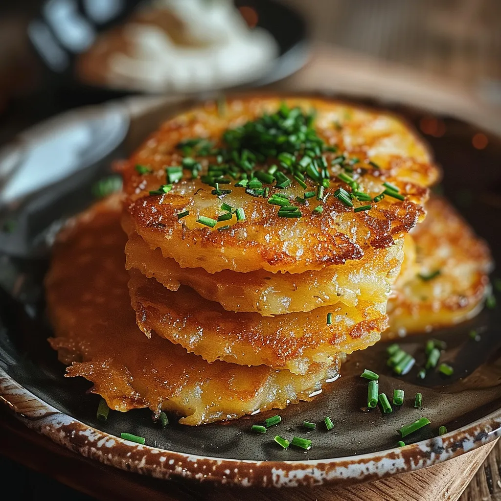 Croustillantes galettes allemandes pommes de terre