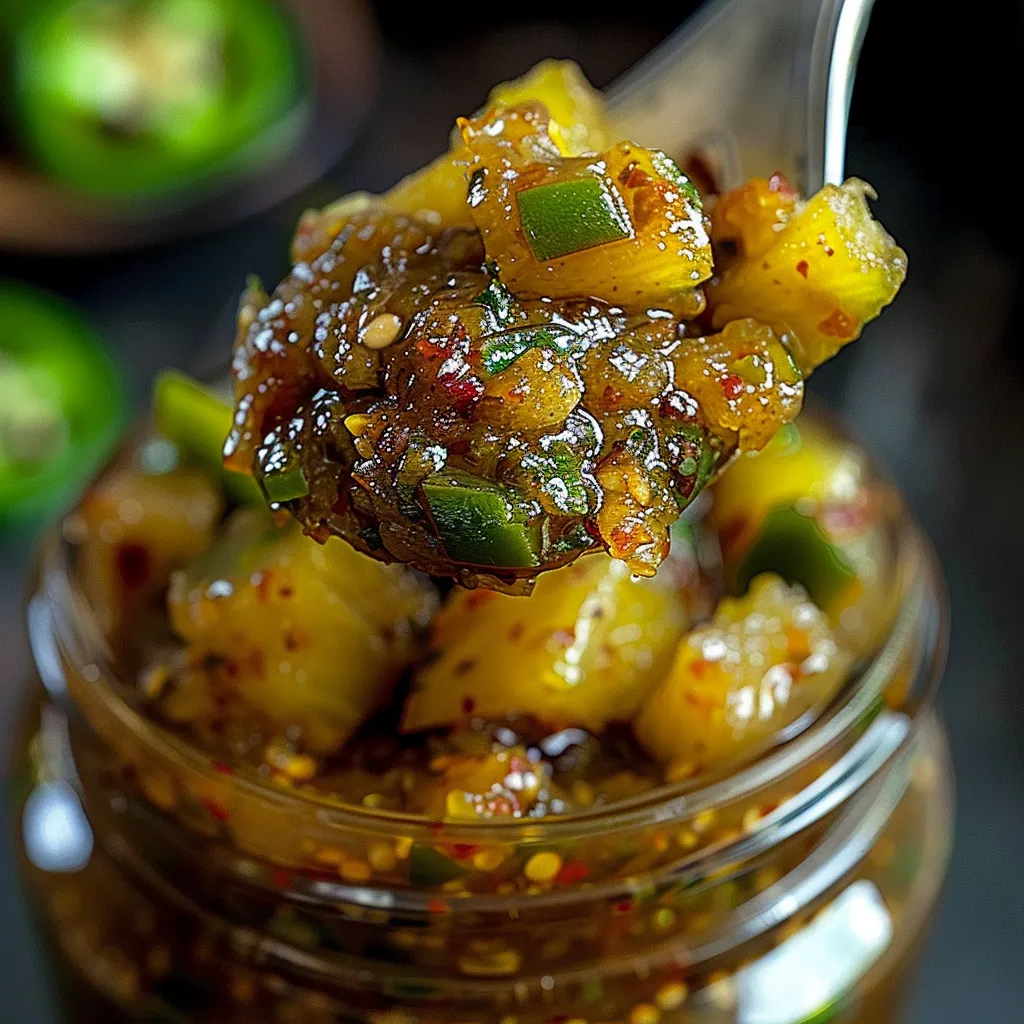 Chutney ananas et jalapeño épicé maison