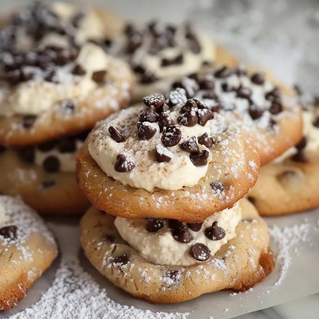Biscuits cannoli moelleux, cœur ricotta onctueux